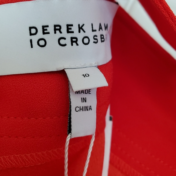 Derek Lam 10 Crosby red midi skirt size 10 NWT - Picture 3 of 6